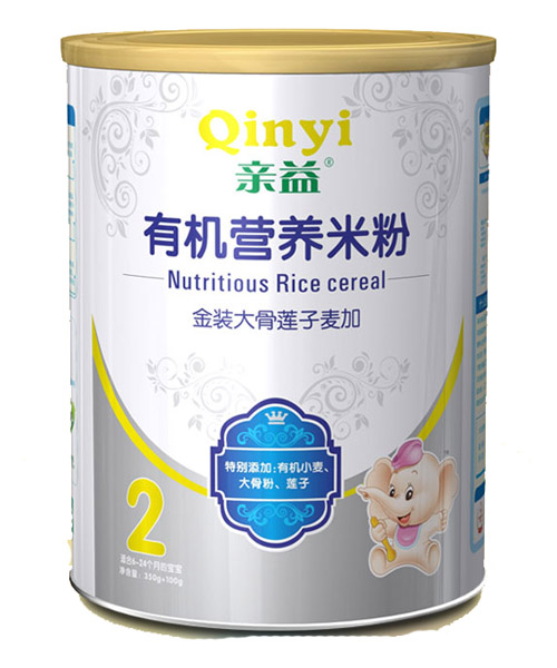 親益紙聽大骨蓮子有機營養米粉2段