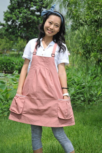 優屏粉紅色醫用防輻射裙吊帶型