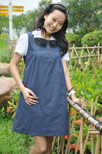 優屏藍色醫用防輻射裙休閑型