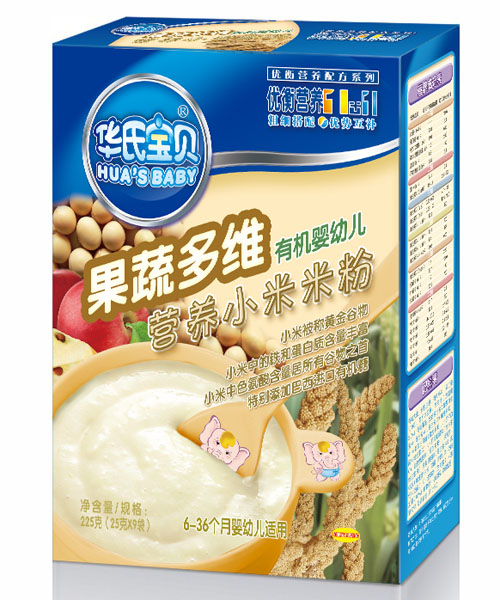 華氏寶貝多維果蔬有機小米米粉