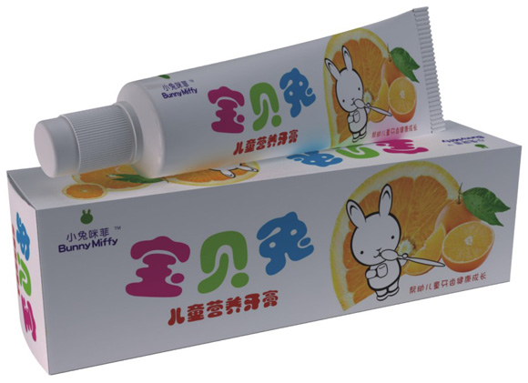 小兔咪菲兒童營養牙膏牙膏
