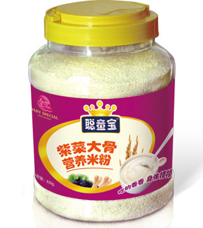 聰童寶紫菜大骨營養米粉850克