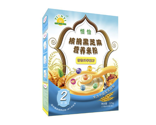 恬怡核桃黑芝麻營養(yǎng)米粉2段