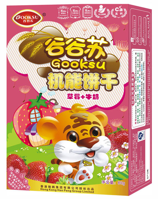 谷谷蘇草莓+牛奶機能餅干