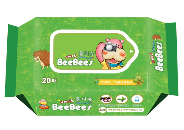 金貝柔山竹薄荷嬰兒濕巾20片