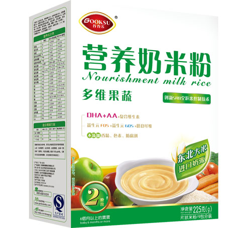 谷谷蘇多維果蔬營養奶米粉2段