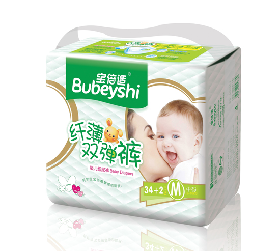 寶貝適纖薄雙彈褲M號