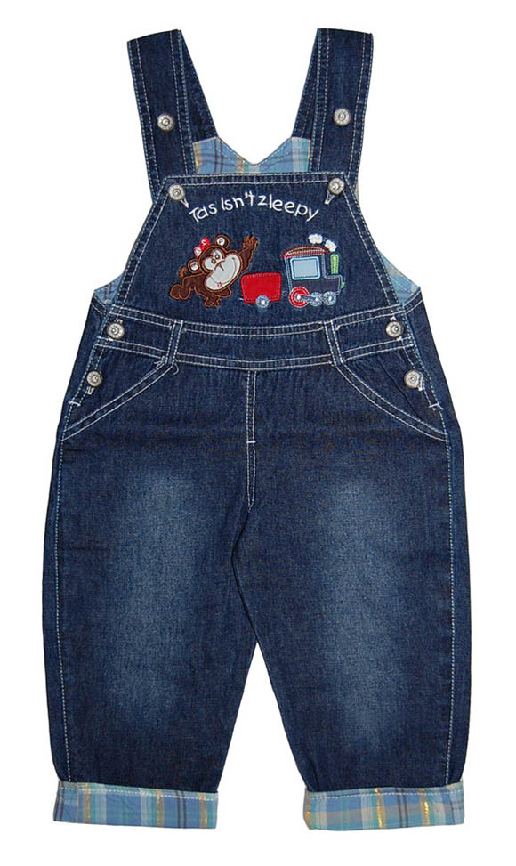 嬰比迪牛仔拖拉機背帶褲