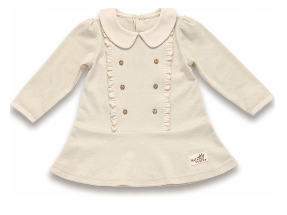 本色源圓領裙擺上衣