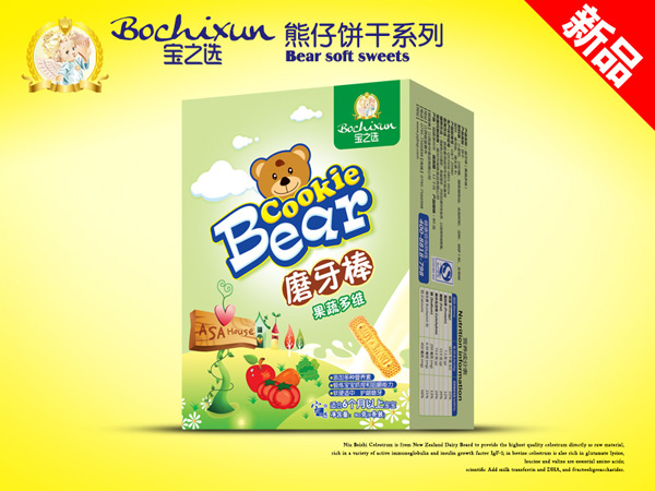 寶之選熊仔餅干果蔬多維磨牙棒