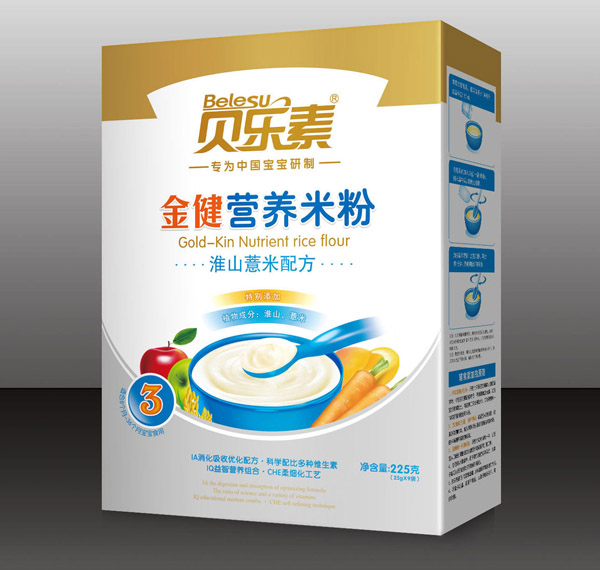 貝樂素淮山薏米金健米粉3段