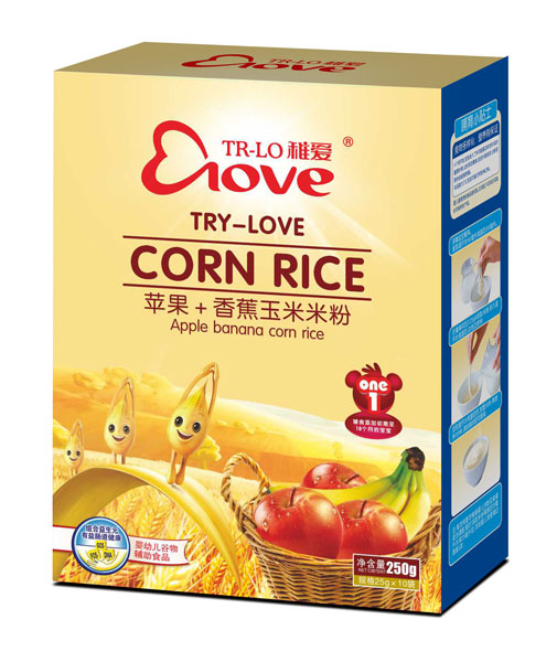 稚愛蘋果+香蕉玉米米粉1段