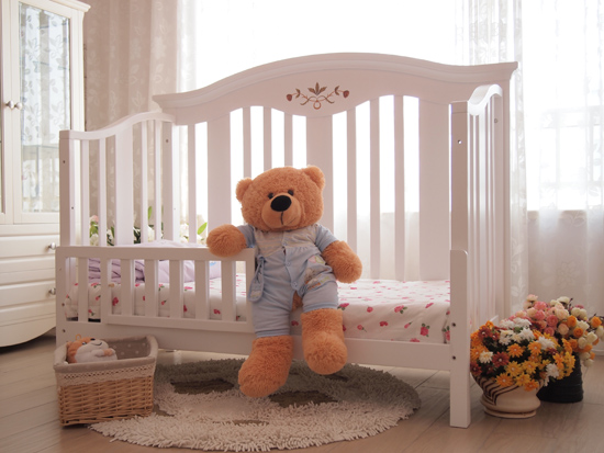 戴安娜白色學步床