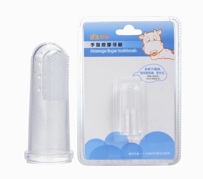 優貝牛牛硅膠牙刷