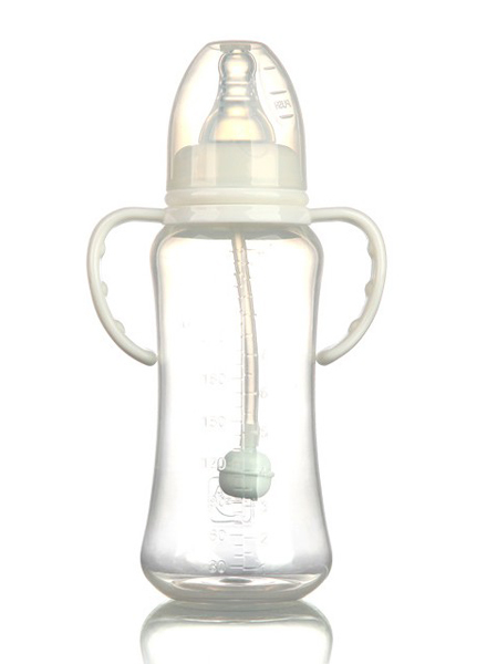 豆豆我280ml標口帶柄PP奶瓶