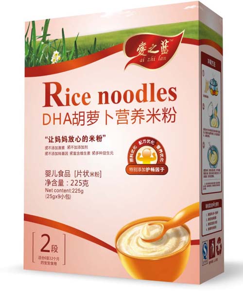 愛之藍DHA胡蘿卜營養米粉2段