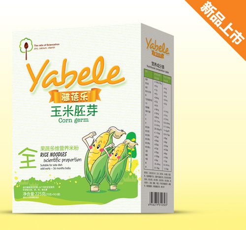 雅蓓樂玉米胚芽果蔬多維營養米粉全段