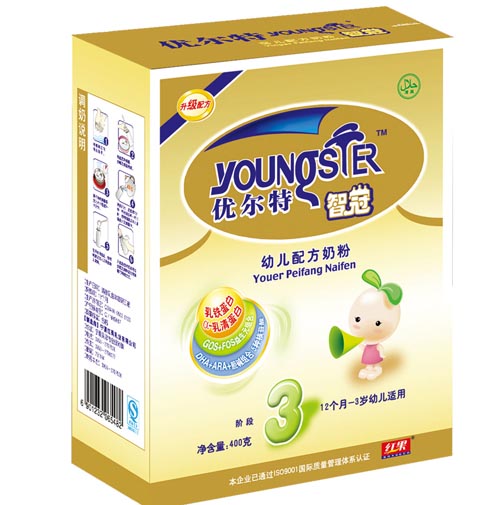 紅果優爾特智冠幼兒配方奶粉3段盒裝