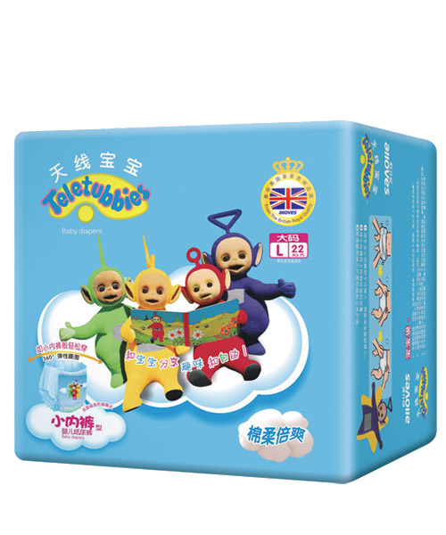 天線寶寶棉柔-小內褲型紙尿褲-L-22