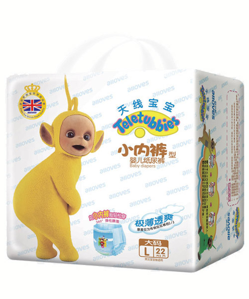 天線寶寶極薄-小內褲型紙尿褲-L-22