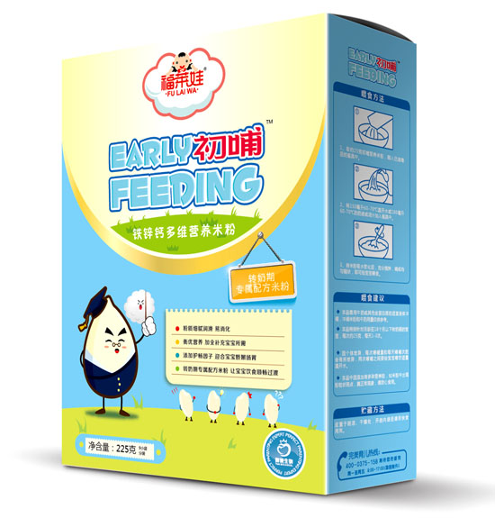 福萊娃初哺鐵鋅鈣多維營養米粉盒裝