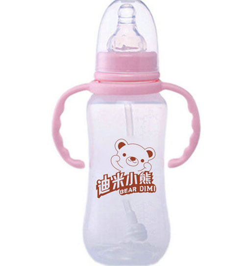 迪米小熊標口有柄自動PP奶瓶240ml