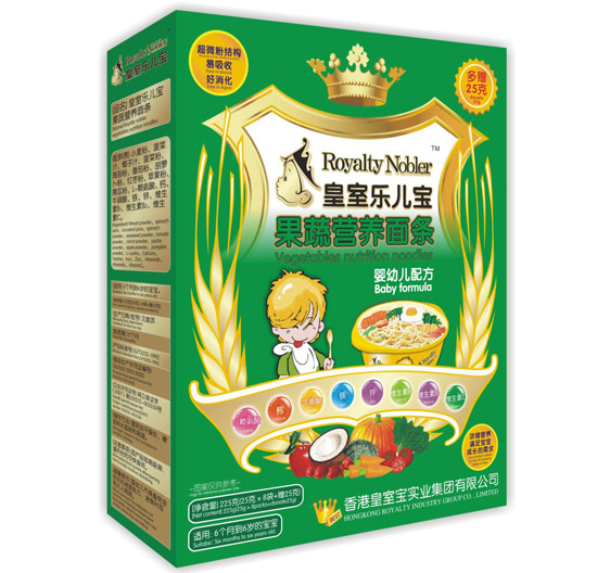 皇室樂兒寶果蔬營養面條225克