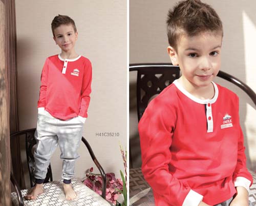 快樂城堡時尚紅色內衣男童