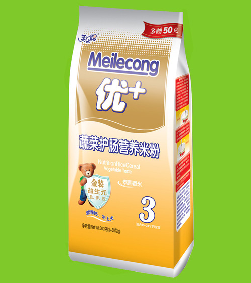 美樂聰蔬菜護腸營養米粉3段