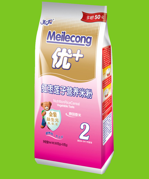 美樂聰紅棗蓮子營養米粉2段