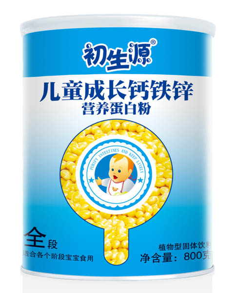 初生源兒童成長鈣鐵鋅營養蛋白粉