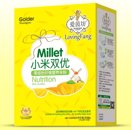 愛茵坊果繽紛纖維小米雙優米粉盒裝