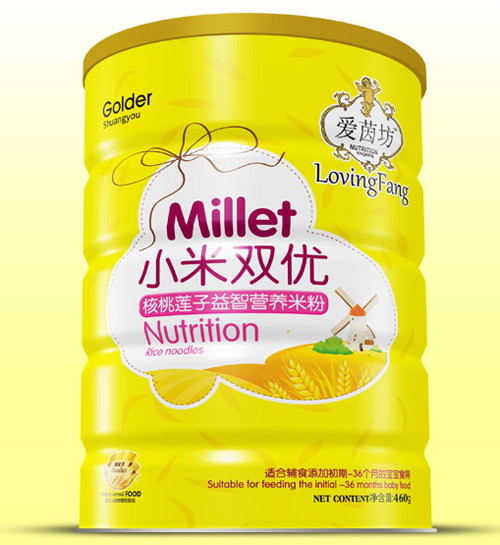 愛茵坊核桃蓮子益智小米雙優米粉鐵聽