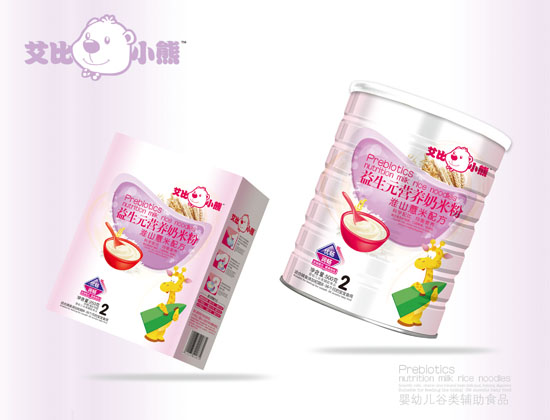 艾比小熊淮山薏米益生元營養奶米粉