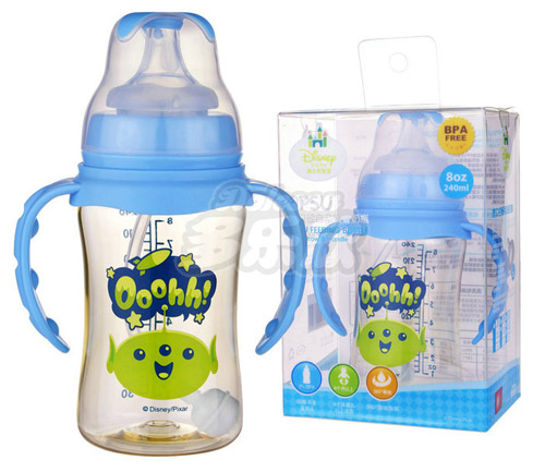 迪士尼寶寶寬口徑手柄吸管PPSU奶瓶(小號(hào))240ml