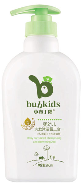 小布丁郎嬰幼兒洗發沐浴二合一250ml
