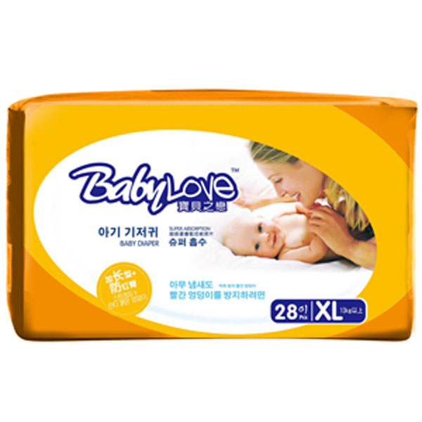 寶貝之戀超吸蘆薈藍芯紙尿片xL碼28片