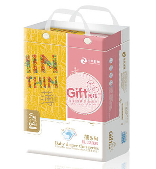 親撫薄系列嬰兒紙尿褲S碼64片大包
