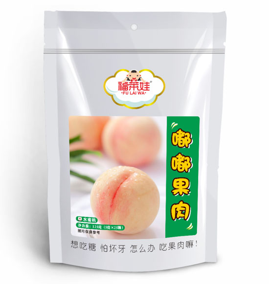 福萊娃水蜜桃嘟嘟果肉袋裝