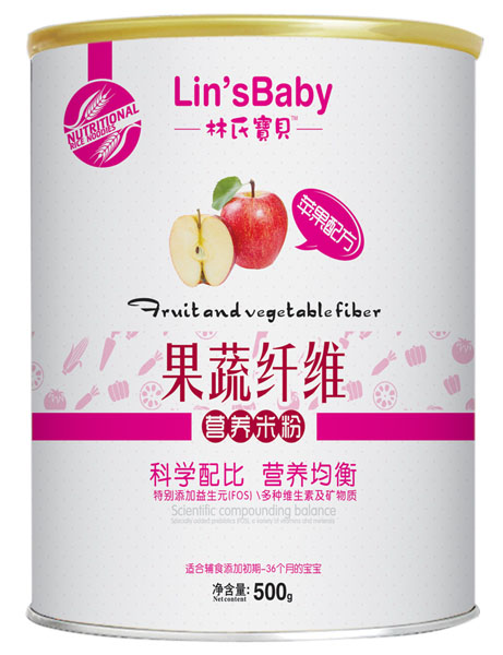 林氏寶貝蘋(píng)果果蔬纖維米粉聽(tīng)裝