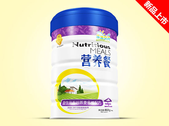 金頂貝貝營(yíng)養(yǎng)餐鐵聽(tīng)-益生元五谷燕麥多維