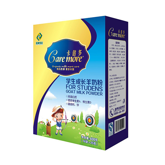 卡倍多學(xué)生成長(zhǎng)羊奶粉400克盒裝