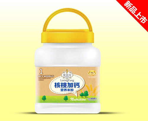 愛茵坊860g營養米粉桶裝核桃加鈣