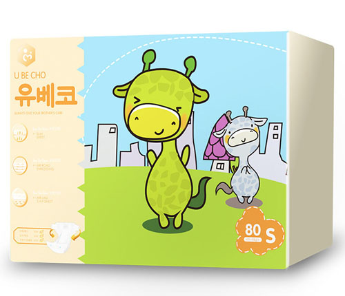 優貝可極薄款嬰兒紙尿褲S碼80片大包裝