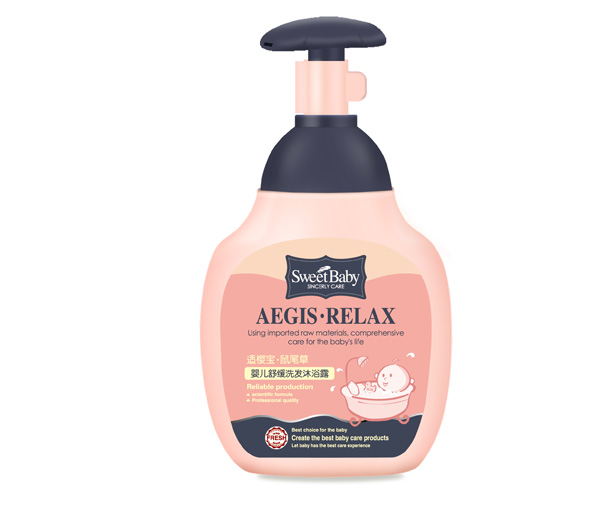 新適櫻寶鼠尾草嬰兒舒緩洗發沐浴露330ml