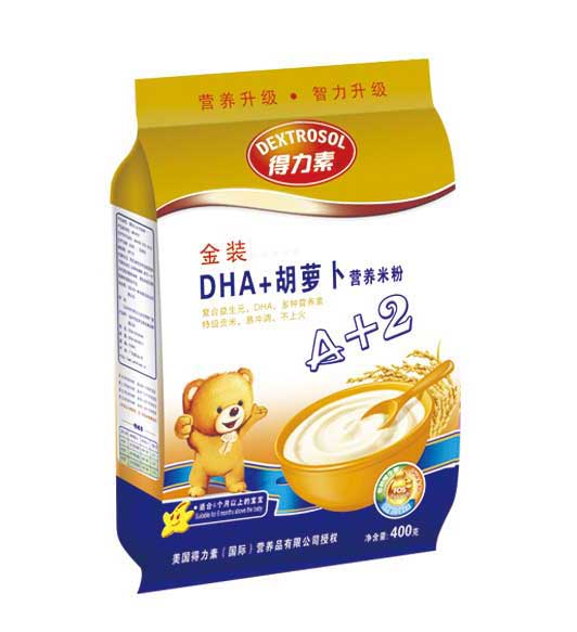 得力素DHA+胡蘿卜營養米粉(金裝)