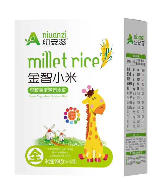 紐安滋果蔬多維金智小米營養米粉全段(盒)