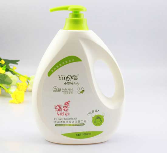 小嬰奇滋潤清爽洗發沐浴露二合一-1L