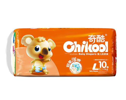 奇酷熊超柔彈棉紙尿褲L10片