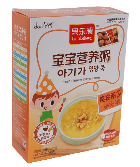 果樂康核桃南瓜小米營養粥